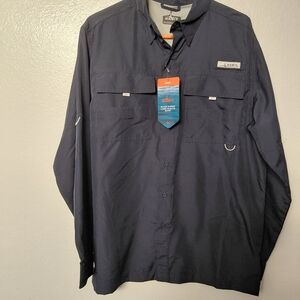 Habit Outdoors Men's Lightweight Long‑Sleeve Shirt Jacket - Navy